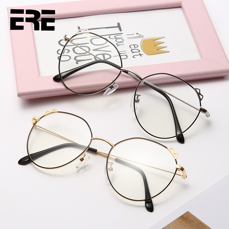 2020新款简约防蓝光ERE0096可配度金属框男女手机护目平光学眼镜
