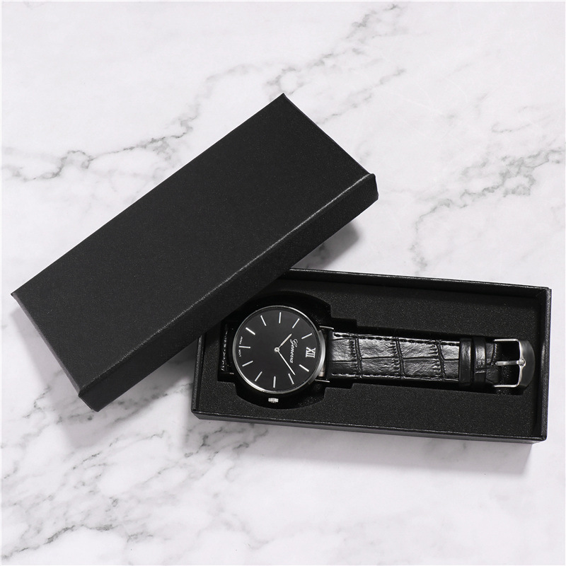 Long-term supply Watch Box wholesale Gift box jewelry Jewelry Packaging box black Carton Of large number goods in stock supply