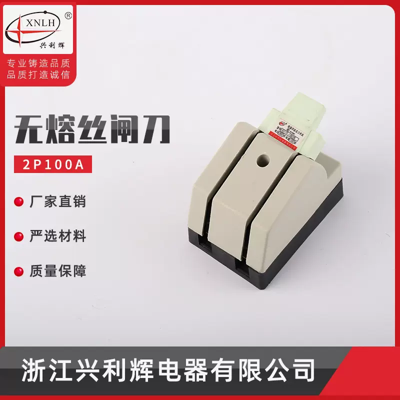厂家供应 光伏专用无熔丝闸刀 2P100A 防误刀开关 无保险丝闸刀