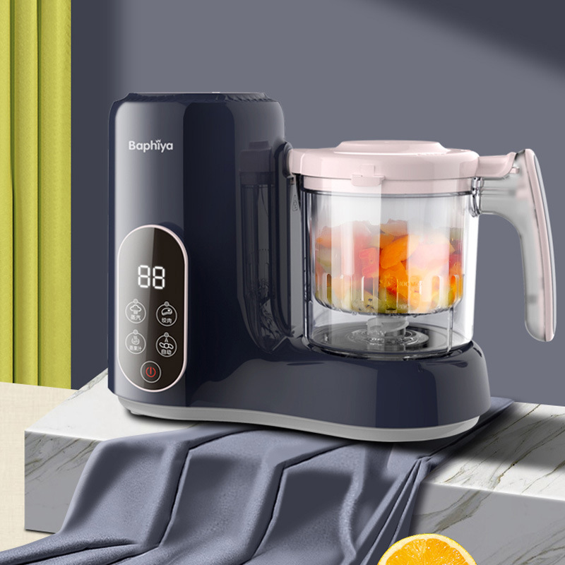 全自动婴儿辅食料理机食物研磨器蒸煮搅拌一体机家用宝宝辅食机|ru