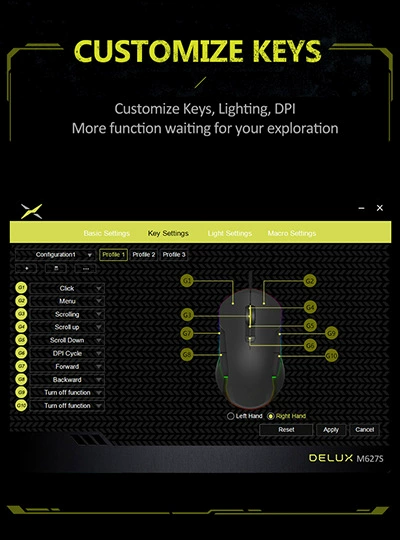 gaming mouse,wired mouse,rgb mouse,ambidextrous mouse,left mouse