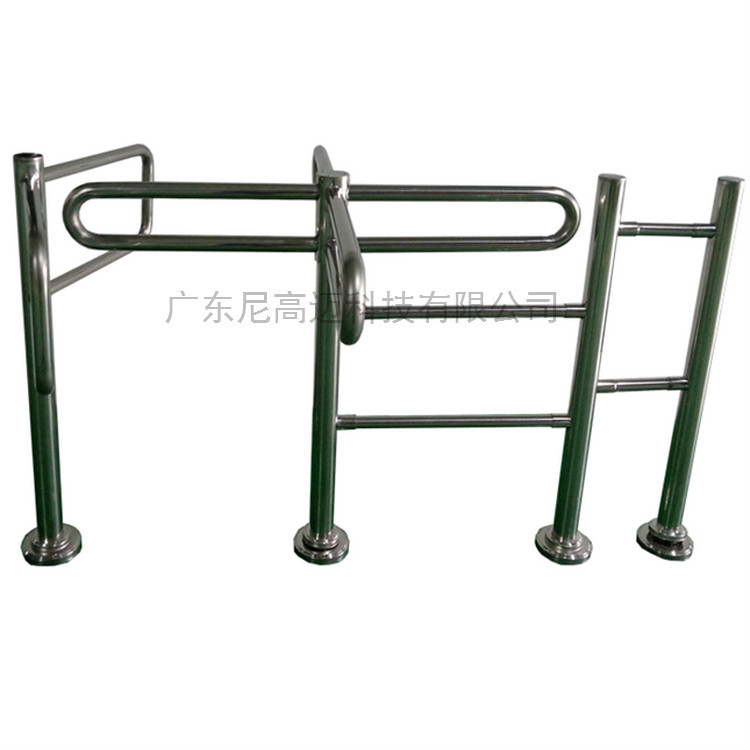 简易半高十字旋转门超市手动单向通行辊闸机不锈钢转闸人行滚闸