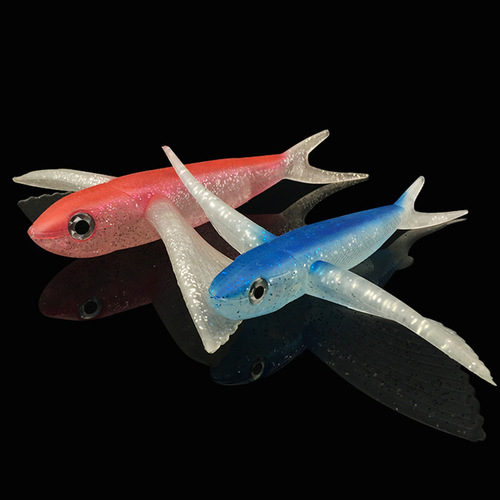 Factory direct sales Lua flying fish sea fishing soft bait tuna Lua fishing bait 17cm 21cm big wing fish airplane fish