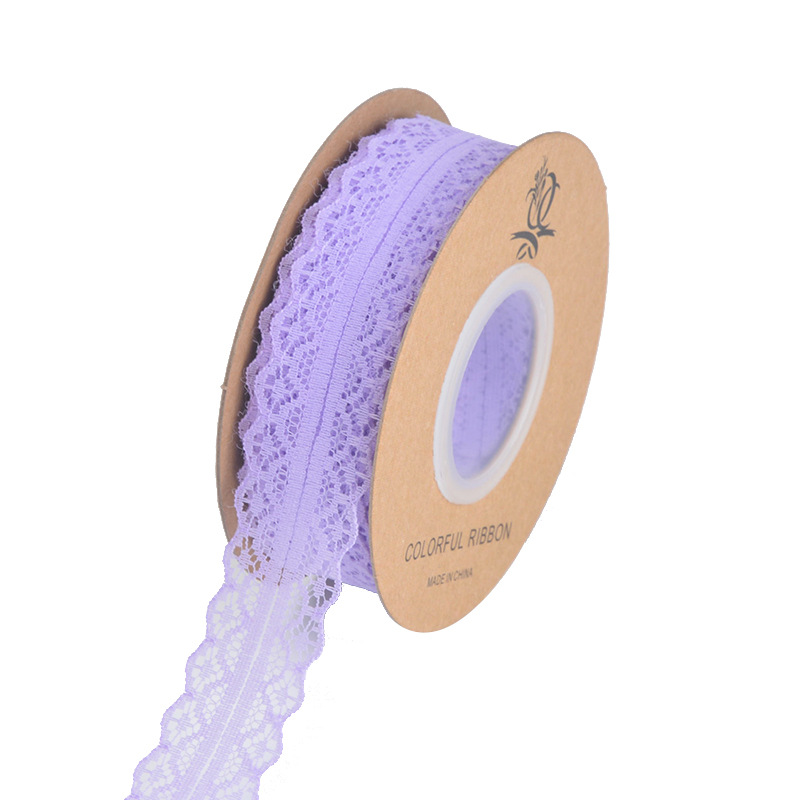 Fibra color 3cm flor pastel caja de regalo mano hecho a mano DIY tocado cinta de encaje arco cinta al por mayor