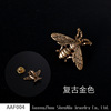 AAF004 Foreign Trade Retro Small Bee Metal Metal Covered brooch wholesale/imported insect small brooch