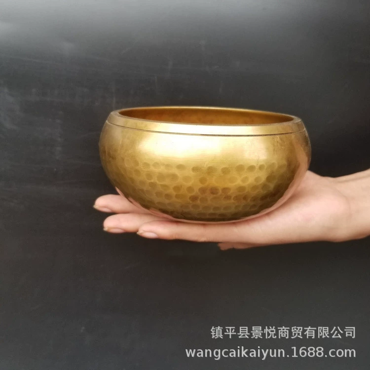 Медный Будда Buddhist Sound Bowl Головной сосуд, медный турбина, чаши, бронзовый шар, оптом