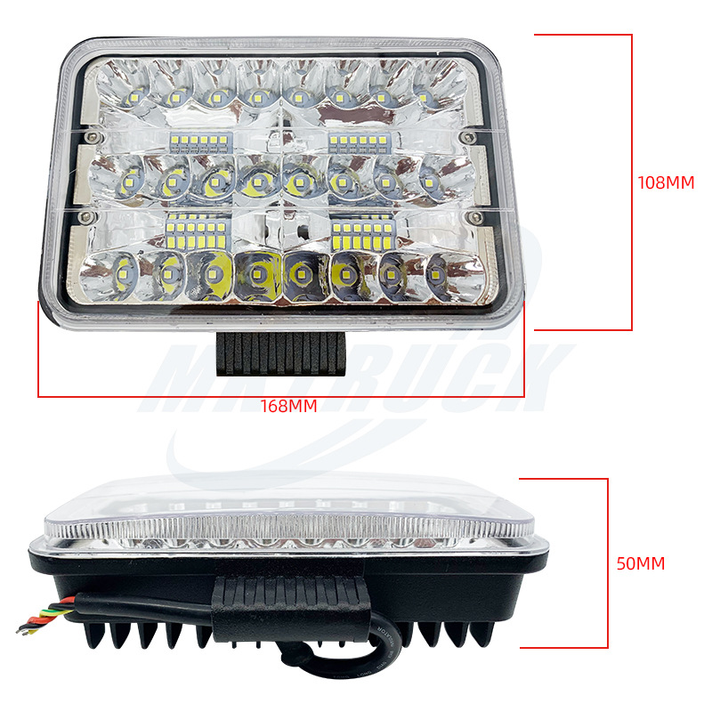 Comercio exterior nuevos productos: 10-80V DC LED remolque ingeniería vehículo off-road vehículo proyector luz de trabajo