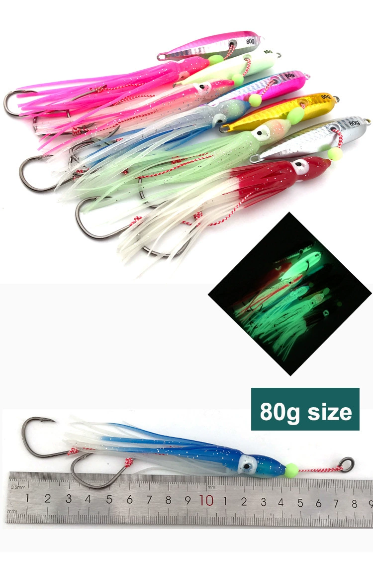 Vista completa del señuelo artificial JIG25 para lubina
