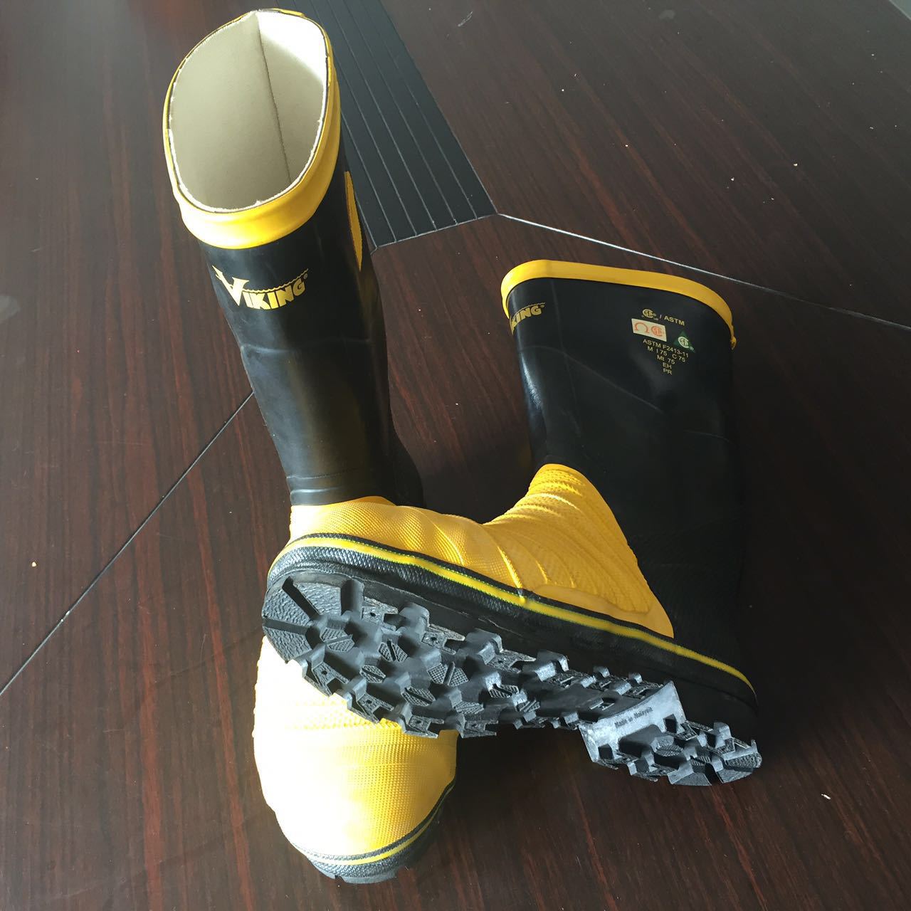 进口 VIKING VW49 Miner 49ER 天然胶矿靴矿工靴矿工防砸靴胶矿靴