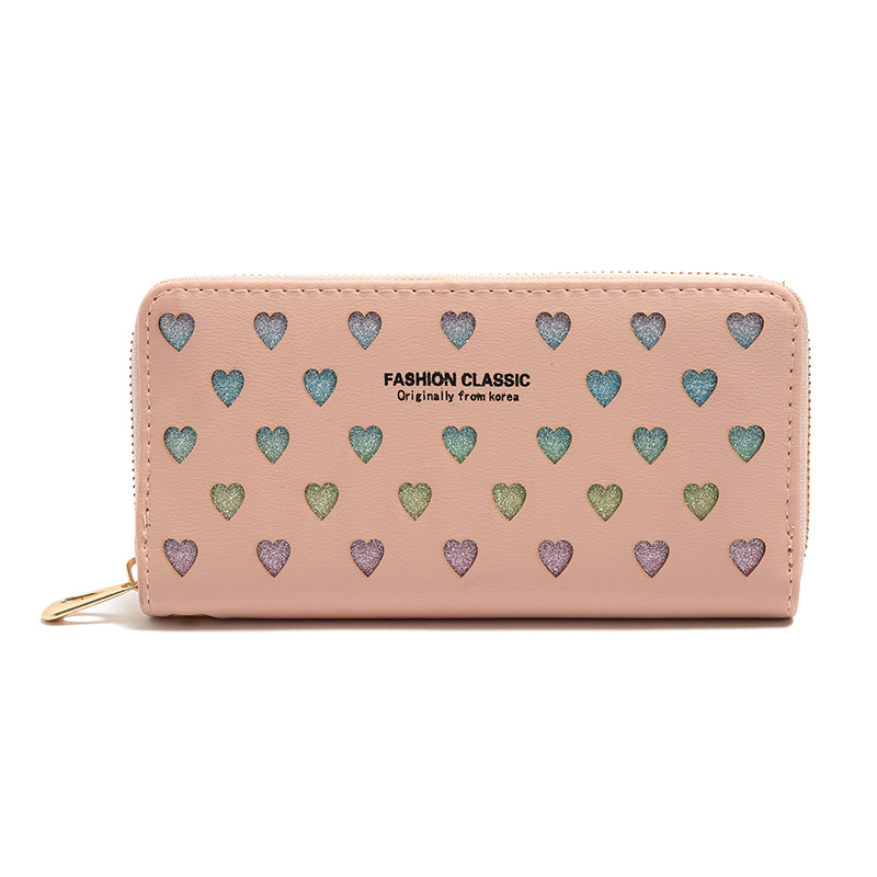 Korean Letter Hollow Heart Wallet display picture 19