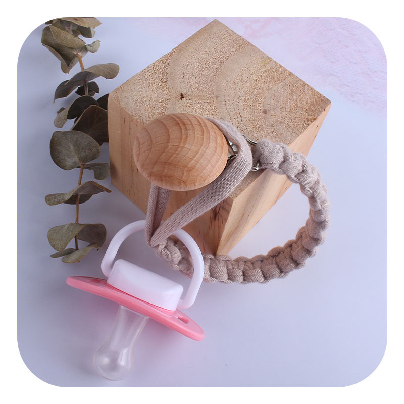 Suministros para bebés popular Haya pezón clip DIY bebé creativo hecho a mano tejido pezón cuerda anti-caída de la cadena