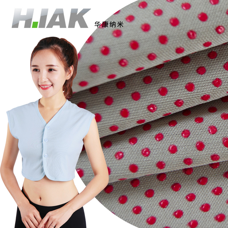 goods in stock Tourmaline Self heating Fabric knitting Far Infrared Fever cloth anion fever protective clothing Underwear cloth wholesale