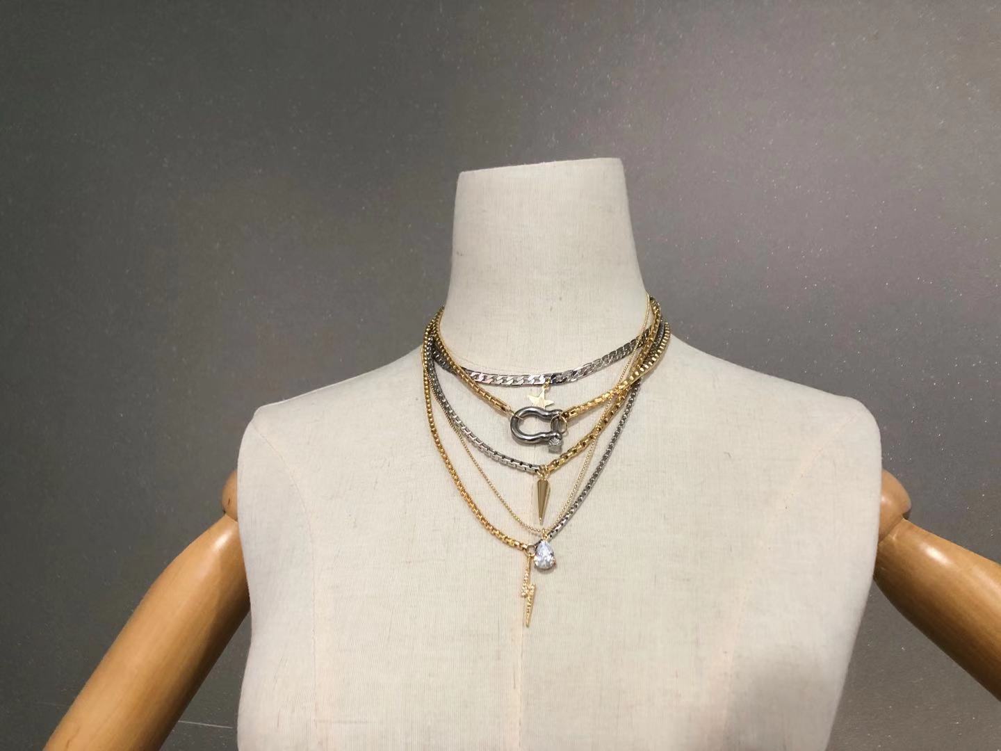 Necklace Classification Brass Plating U Shape Necklace