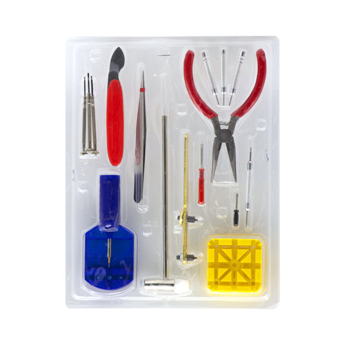 16-piece watch repair tool set, watch disassembly, repair and battery replacement tool set, watch back cover and bracelet removal tool