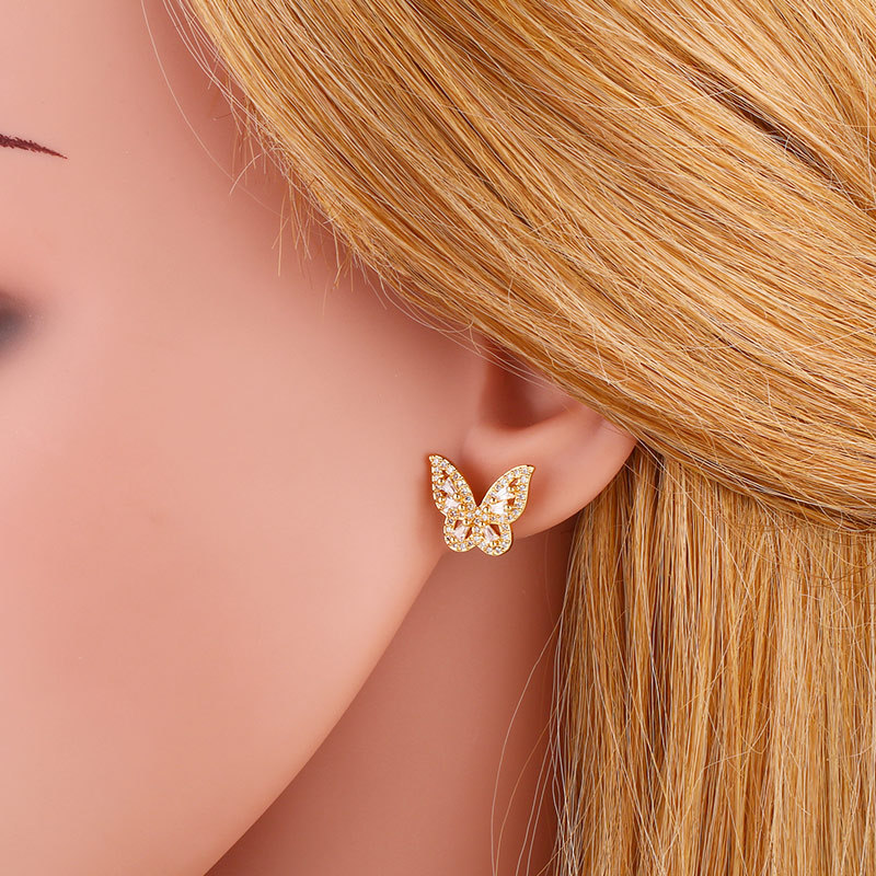 Fashion Jewelry Korean Earrings Butterfly Earrings Simple Fashion Earrings Wholesale Nihaojewelry display picture 6