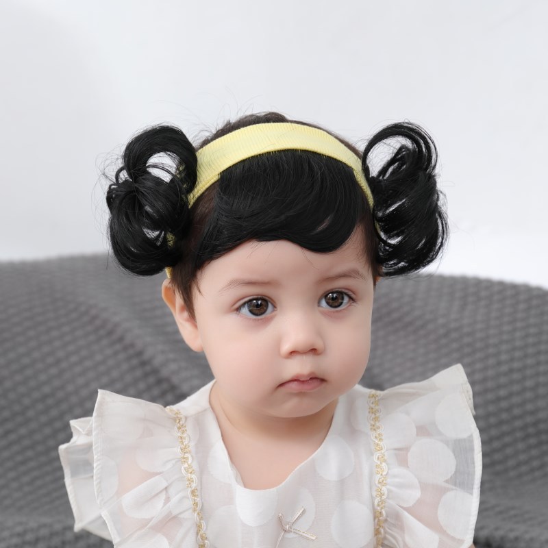 Kid's Sweet Ball Head Cloth Hair Band display picture 2