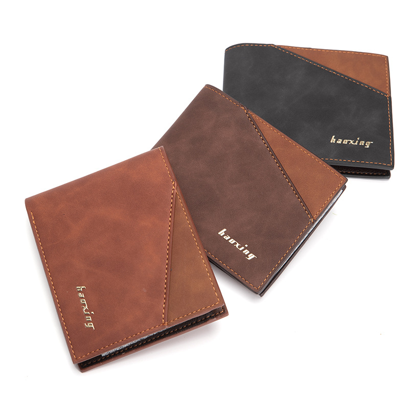 Suministro transfronterizo de los hombres de la nueva línea de costura de la cartera de la PU de los hombres de suministro transfronterizo de la cartera de la PU de los hombres