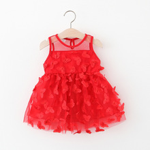 女寶寶背心連衣裙子0-1-2-3-4歲嬰兒無袖裙子女童裙子夏裝連衣裙