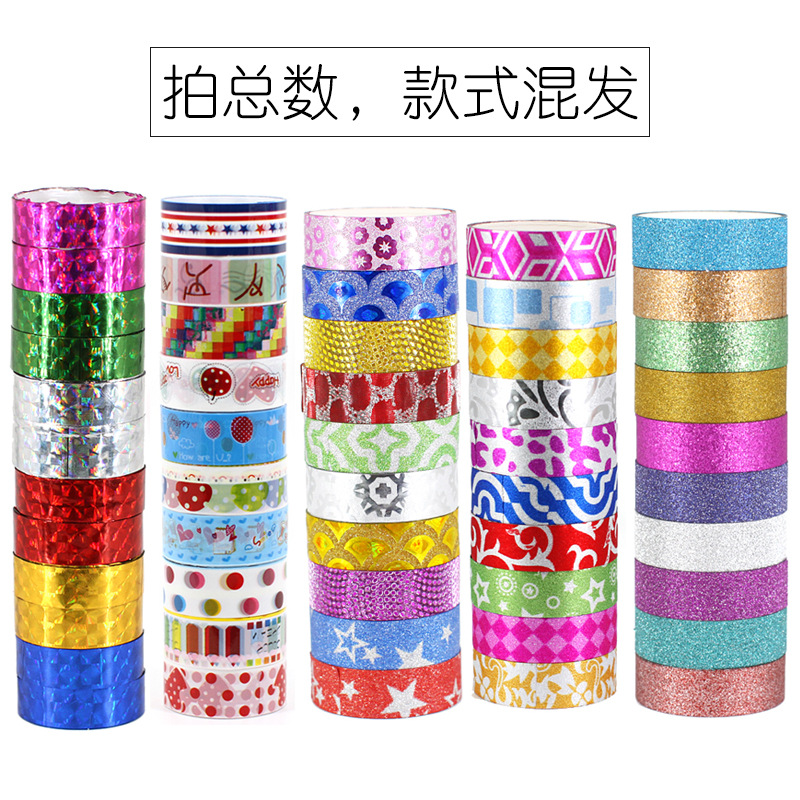 반짝이 테이프 (혼합 머리)