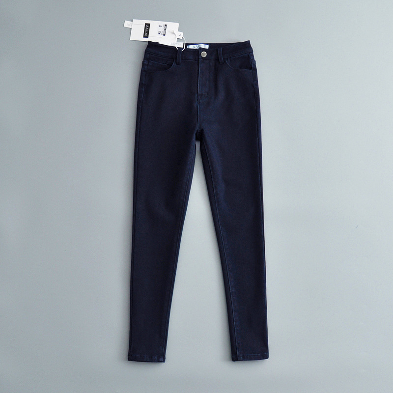 Sweet Commute Ankle-length Zipper Washed Button Jeans Skinny Pants display picture 26