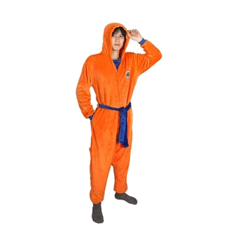 亚马逊货源七龙珠悟空连体家居服 悟空连体睡衣cosplay 欧码现货