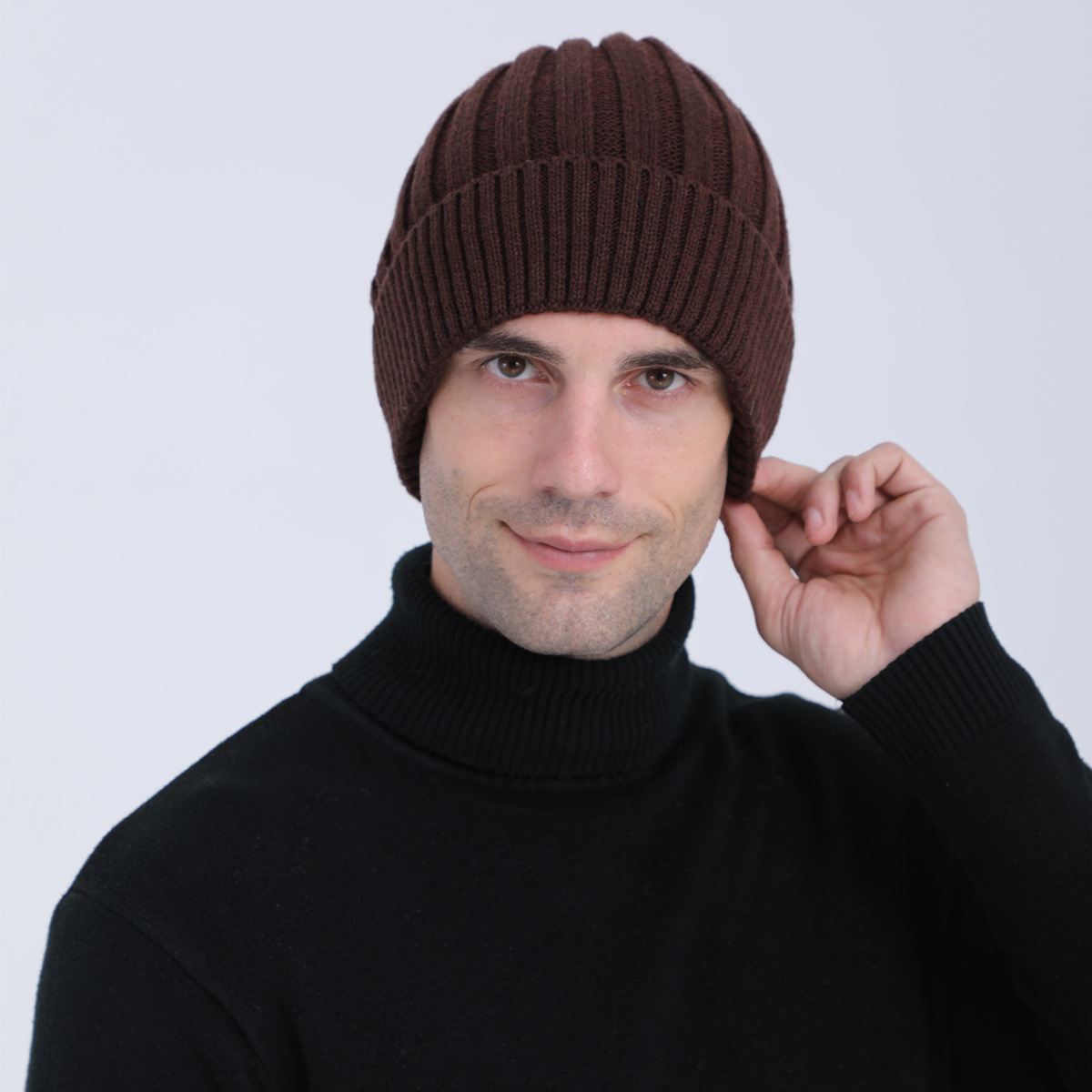 Berretto beanie in maglia di lana per uomo e donna_voghion.com