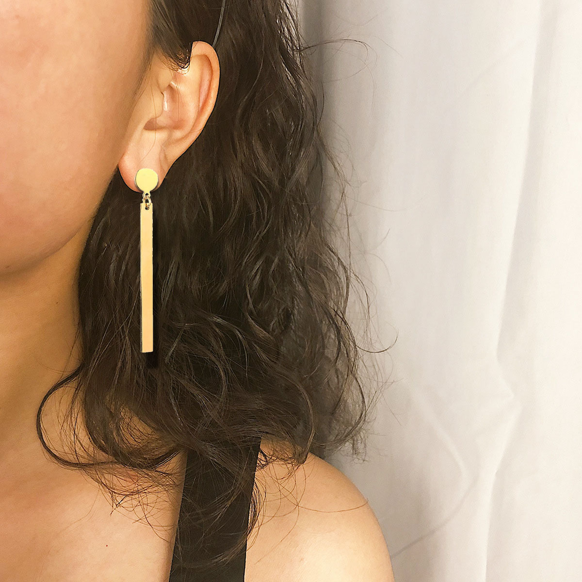 Creative earrings with tassels stainless steel