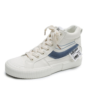 高帮帆布鞋女秋季板鞋2020新款透气韩版网红学生休闲运动鞋潮8319