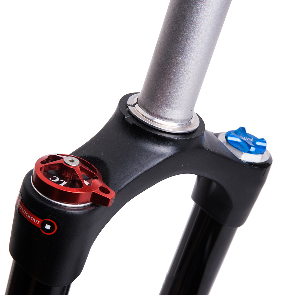 26/27.5 tubo recto de control de hombro de liberación rápida amortiguación bicicleta de montaña tenedor delantero de aleación de magnesio Tenedor de aire con cerradura tenedor delantero