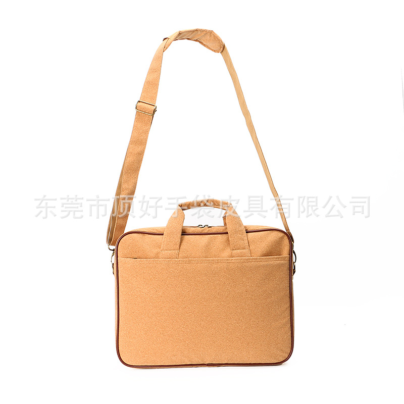 European and American Fashion Real Wood Grain Shoulder computer Bag cork computer Bag Environmentally Friendly Multi-function computer Bag