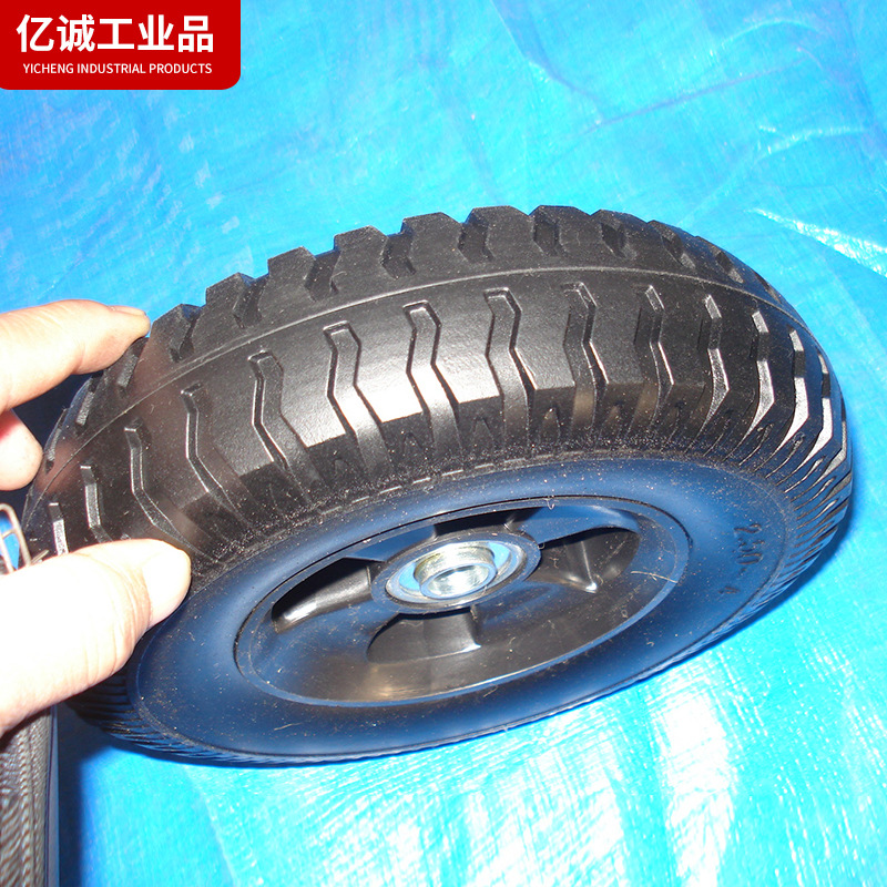 PU发泡轮 充气轮胎供应批发 胶南厂家生产手推车用充气轮胎定制