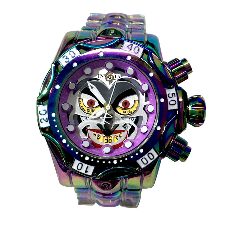 INVACTA watch spot clown cross-border Men's stainless steel strap waterproof quartz watch wholesale