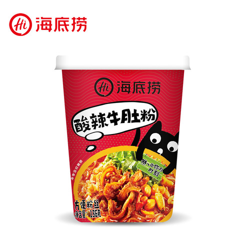 Haidilao Sour and Spicy Glass Noodles, Beef Tripe Noodles, Tomato Beef Noodles, Assorted Noodles, Instant Oatmeal Noodles, Ready-to-Eat Noodle Breakfast