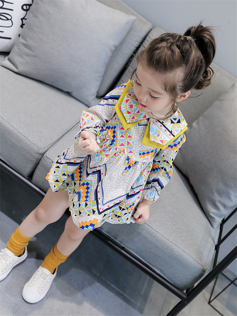 Ethnic Doll Collar Floral Dress