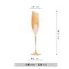 Wineglass, glossy crystal, golden cup