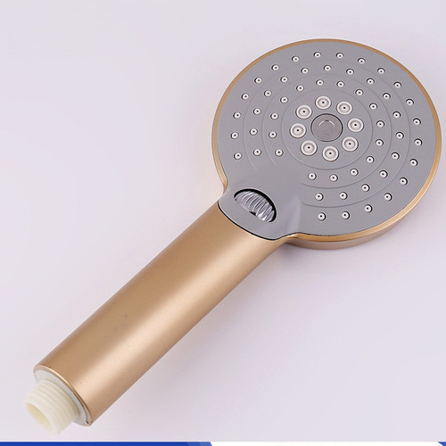 Gold switch shower head set single head shower booster shower bathroom faucet water heater bath heater