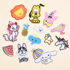 廠家直銷刺繡兔子熊動物卡通布貼電腦繡花章童裝衣服裝飾補丁貼