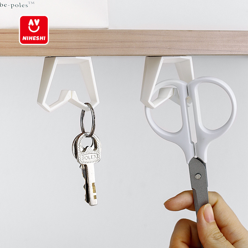 Km2362 Strong Adhesive Hook Can Rotate the Door Behind the Kitchen Hook Without Punching Wall Wall Hanging Hook