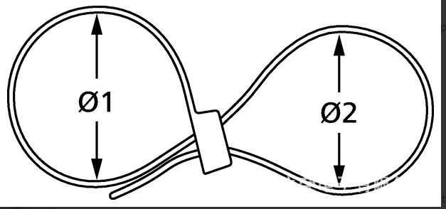 海尔曼太通汽车扎带双头扎带8字型双卡扣尼龙扎带T50RDH-NA现货