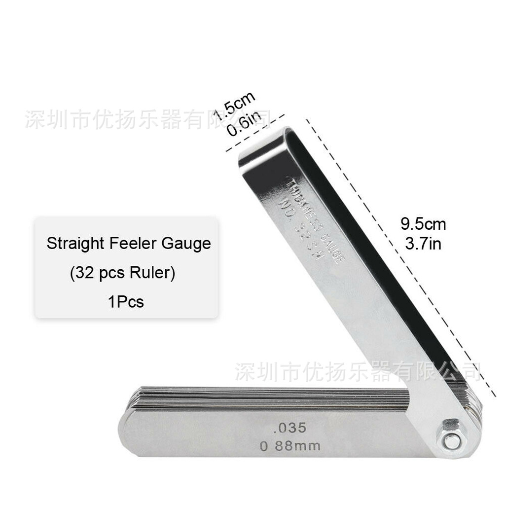 Herramienta de medición de guitarra altura de acordes regla de brecha regla diapasón Radian regla guitarra DIY herramienta de medición traje