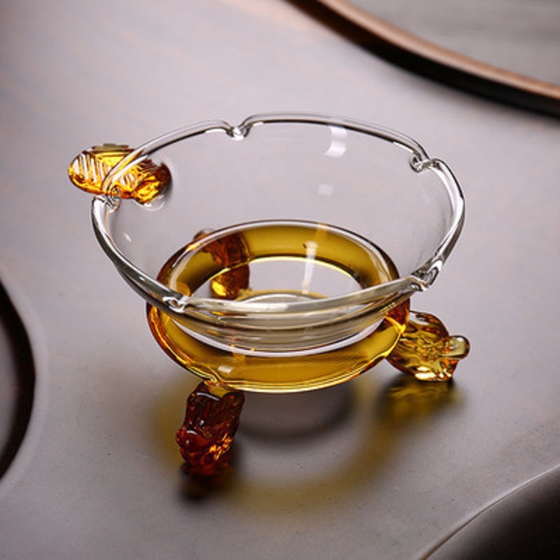 Fábrica al por mayor tetera de vidrio borosilicato colador de té resistente al calor vidrio Kung Fu juego de té ceremonia del té accesorios colador de té