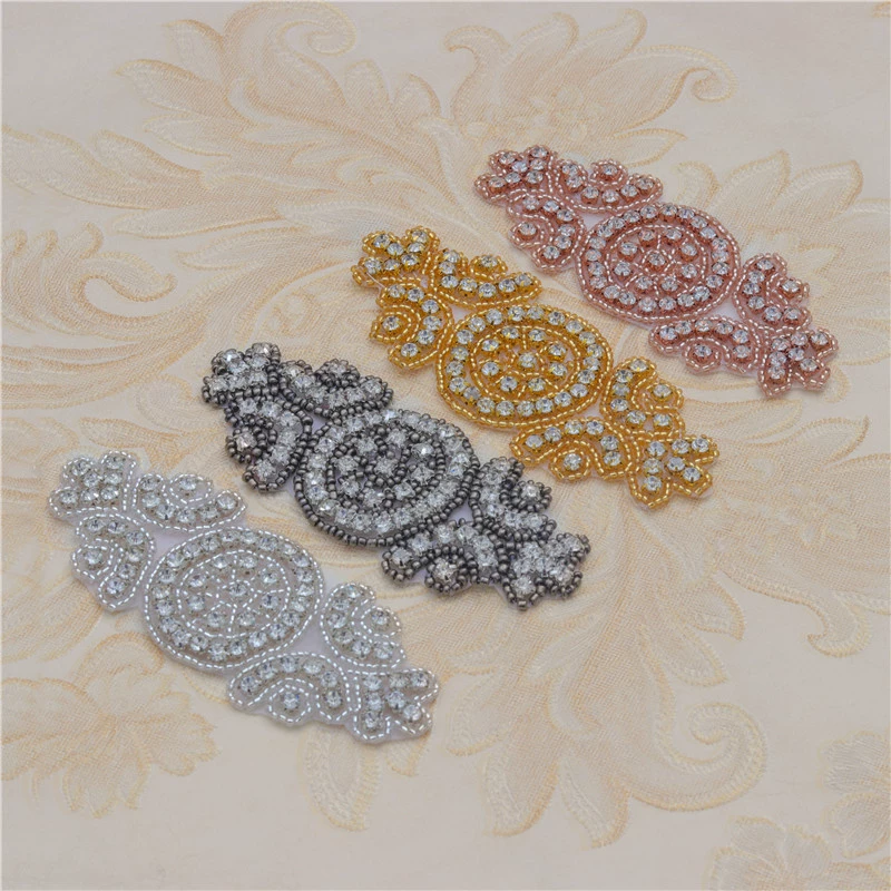 Adhesive sticker, belt for bride, wedding dress from pearl