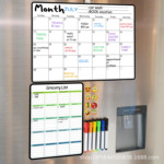 Магнитный календарь, магнит на холодильник, расписание