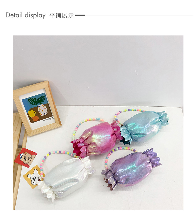 New Cute Candy Shape Colorful Beads Chain Children's Handbag Wholesale Nihaojewelry display picture 14