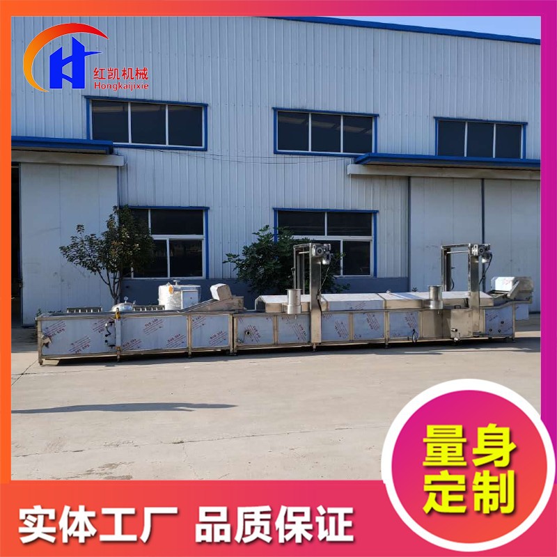 供应不锈钢5000型鸡米花油炸机 不锈钢油炸机流水线 厂家供应