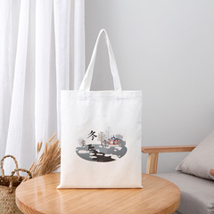 Thick Canvas Backpack Bag Japanese Literary Student School Bag Large Capacity Women's Single Shoulder Travel Shopping Bag Customization