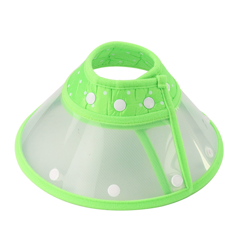 Colorido anillo de Elizabeth mascota perro gato transparente protector anti-mordedura anillo 4 tamaño mascota anti-mordedura gato cubierta de la cabeza