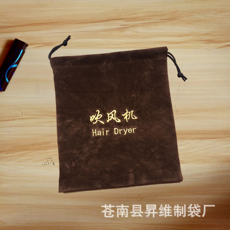 Bolsa de terciopelo bolsa de secador de pelo de hotel bolsa de terciopelo en stock bolsa de cordón bolsa de joyería bolsa de secador de pelo bolsa de almacenamiento bolsa de lino