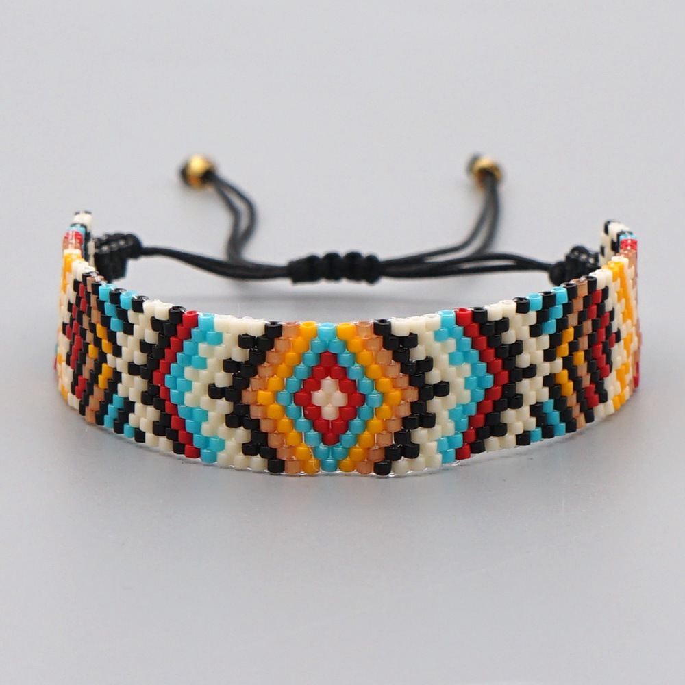 Miyuki beads handmade geometric ethnic style bracelet wholesale jewelry Nihaojewelry NHBDB395487picture4