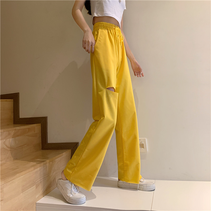 Damen Freizeithose Aus Baumwolle Mit Gummizug Für Den Sommer_voghion.com